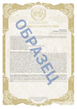 Образец Приложение к СТО 01.064.00220722.2-2020 Сестрорецк Сертификат СТО 01.064.00220722.2-2020 